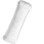 Resim HALAT'S Bayrak ipi-Çadır ipi - Yüksek Mukavemetli - Yardımcı halat - 3mm 50 metre-Saf beyaz % 100 polyester 