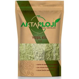 Resim 10 Kg Doğal Toz Yeşil Kil 1.kalite 