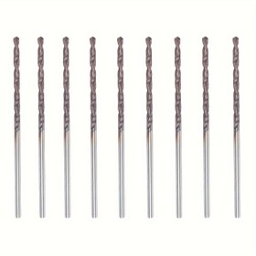 Resim Ultra Dayanıklı Tungsten Karbür Matkap Ucu, 65° Sertlik Nano Kaplama ile - Yüksek Hız Çeliği, Paslanmaz Çelik, Alüminyum Alaşımı & Daha Fazlası için Mükemmel, 1.0mm'den 2.0mm'ye 