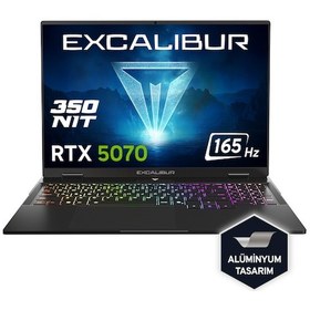Resim Casper Excalibur G915 G915.1362-EN70A-C i7-13620H 64 GB 4 TB SSD RTX5070 16" W11H Dizüstü Bilgisayar 