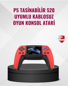 Resim P5 Retro Gamepad 520 Oyunlu Taşınabilir Oyun Konsolu 