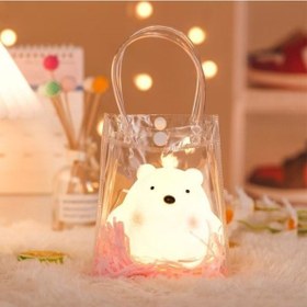 Resim Szypzstore Runxi Life Hall Sevimli Evcil Hayvan Gece Lambası Yatak Başı Süsleri Led Bebek Uyku Sıcak Renk Gece Lambası Tsx99o Bej 