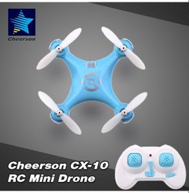 Resim Ruicoo Mavi Cheerson Cx-10 Mini Rc Dört Eksenli Drone, 6 Eksenli Jiroskop, 20-50m Kontrol Mesafesi Mavi 