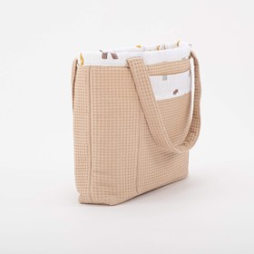 Resim Bebek Bakım Çantası - Kumsal Beji Petek - Galaksi ve Harfler 