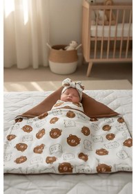 Resim Mini Ayıcıklı Bebek Battaniyesi 