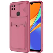 Resim Redmi 9c Kılıf Hgea Kartix Kapak - Koyu Mor Koyu Mor 
