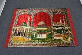 Resim Yeni Ender Manzara Kutsal Belde Tasvirli Camili Duvar Halısı 5880 