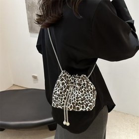 Resim Kadınların Leopar Desenli Çapraz Vücut Çantası - Ayarlanabilir Zincir Askısı, Geniş Kova Tasarımı, Dayanıklı Polyester, Günlük ve Profesyonel Kullanım için Çok Renk Seçenekleri, Rahat Çapraz Vücut Çantası | Hayvan Desenli Çanta | Ayrılabilir Kayış, Cüzdan Çapraz Vücut 