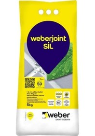 Resim Weberjoint Sil Silikon Katkılı Derz Dolgu 5 KG Granit Gri 