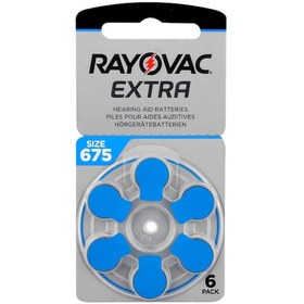 Resim Rayovac Extra Advanced 675 Numara İşitme Cihazı Pili 6'lı 