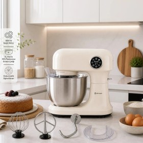 Resim Emsan Bella Gusto Pro Dijital Ekranlı Stand Mikser Krem 1500W 