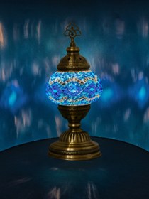 Resim giftlandturkey collection No.2 Kilim Mozaik Masa Üstü Lamba 