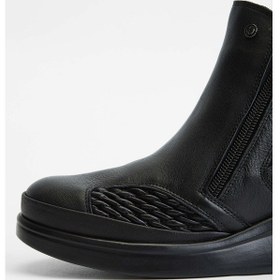 Resim Tamer Tanca Kadın Hakiki Deri Siyah Casual Bot 824 1037 Bn Bot Sk23/24 Sıyah Fltr Siyah 