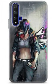 Resim Huawei Nova 5t Kılıf Seri Polka 09 Grafitici KızUV Kılıf 