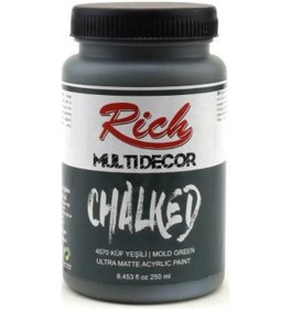 Resim Rich Multi Decor Chalked Akrilik Boya 250 Cc. 4570 Küf Yeşili 
