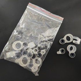 Resim El Kamış Kılavuz Halkası No. 1-14 Set El Kamışı Modifikasyonu Balıkçılık Aksesuarları Silikon Kılavuz Halka Seramik Göz 