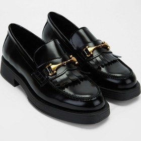 Resim Valmenti Kadın Siyah Açma Hakiki Deri Loafer Ayakkabı 957 40282 Bn Ayk Sk23/24 Siyah 