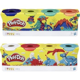 Resim Play Doh Hamur 4'lü 2'li Set Çok Renkli 