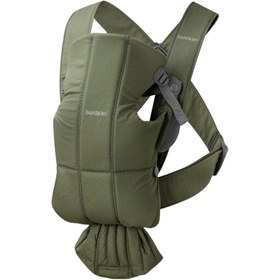 Resim BabyBjörn Kanguru Mini Woven Dark Green 
