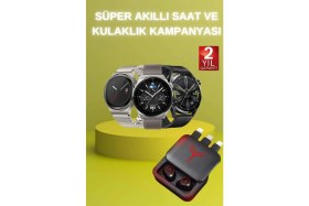 Resim Astraltech Ucuz Kaliteli Akıllı Saat ve Powerbank Bluetooth Kulaklık 5.1 Stereo ANC Özelliği 
