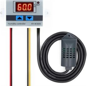Resim Bmk Electro Ankara Dijital Nem Kontrol Aleti 220V Enstrüman ve Nem Sensörü Nem Kontrol Anahtarı Higrostat Higrometre W3005 