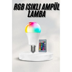 Resim Aydogan's Akıllı Rgb LED Ampul LED Uzaktan Kumandalı Renk Değiştiren Ampul 
