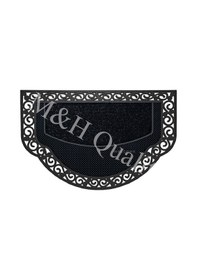 Resim Yarım Ay Modeli Welcome(Hoş Geldiniz) Yazlı Kapı Önü Paspası 