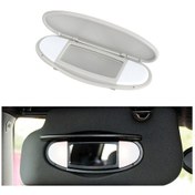 Resim Bmw Mini R50r56 İçin Araba Güneşlik Makyaj Ayna Güneş Vizörü, Sol Sürüş Bej 1 Adet 