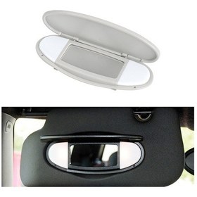 Resim Bmw Mini R50r56 İçin Araba Güneşlik Makyaj Ayna Güneş Vizörü, Sol Sürüş Bej 1 Adet 