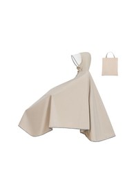 Resim Suntek Yetişkinler Için Bisiklet Yağmur Ponçosu Kapşonlu Kahverengi 