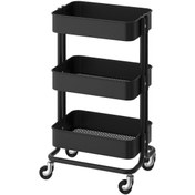 Resim IKEA Raskog Servis Arabası, Siyah, 35x45x78 Cm 