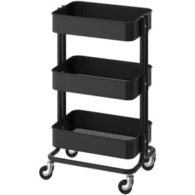 Resim IKEA Raskog Servis Arabası, Siyah, 35x45x78 Cm 
