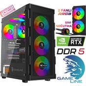 Resim GAMELİNE Gameline GL-07 Ryzen 5 8400F 32GB DDR5 500GB SSD RTX3060 12GB Sıvı Soğutmalı Oyuncu Bilgisayar 