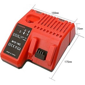 Resim Diğer E9370-eu Milwaukee 12 V 14.4v 18v C1418c 48-11-1815/1828/1840 Eu Plug, Kullanıcı Dostu Model 