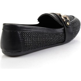 Resim Siyah Kadın Loafer Ayakkabı K01688011109 Siyah 