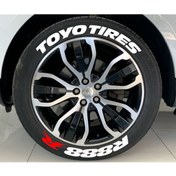 Resim bombtire Lastik Yazısı 2.5 Cm Orijinal Kauçuk 4 Adet Garantili Toyo Tires R888R 