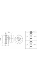 Resim Anpa Duşakabin Eksantrik Rulmanı Tekeri Makarası 