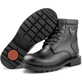 Resim Ducavelli Glaz Hakiki Deri Erkek Bağcıklı Postal Bot, Harley Bot 