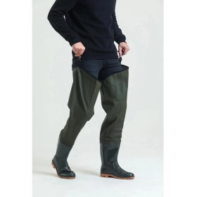 Resim Kasık Çizme Ikç 1650 Su Geçirmez Dayanıklı Av ve Balıkçı Çizmesi Haki Renk 