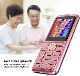 Resim W22 Kıdemli Cep Telefonu, 2G Telefon GSM Temel Telefon Kilidi Açılmış Büyük Düğme, 3sim 3 Beklemede Net Ses Çok Fonksiyonlu Kıdemli Cep Telefonu, 2500mAh Pil Ile (AB fişi) 