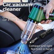 Resim Araba Vakum Temizleyici Üfleyici ile - 3.5Kpa Emme, 65dB Gürültü, 0.1-0.2L Toz Bardağı, 0-200W Güç, Yeşil ve Siyah Tasarım, Araba İçi Temizleme Aracı, Modern Estetik, Verimli Emme Gücü 