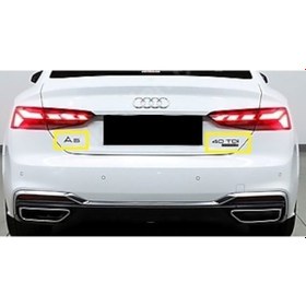 Resim Audi Uyumlu A5 Ve Coupe 40 Tdı Quattro S Line Bagaj Yazısı Seti 2'li Paket 3m 3d Abs 