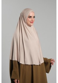 Resim Hürrem Bone Vizon Pratik Hazır Geçmeli Tesettür Eşarp Viskon Pratik Namaz Örtüsü 2201 10 
