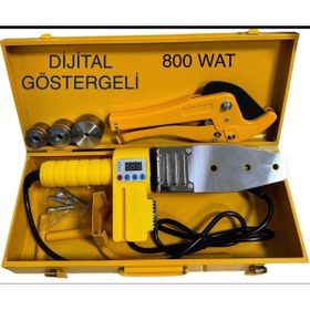 Resim haktaş Dijital Göstergeli 800 Watt PPRC Boru Kaynak Makinesi | 20-25-32 Uçlu + Makaslı Set 