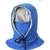 Resim Xindoker Kış Bisiklet Mütüsü Unisex, Rüzgar Engellici Isıtıcı, Yüz-boyun Korumalı, Çekmeceli Ayarlanabilir, Poliester-pamuk, Mavi, Tek Beden 
