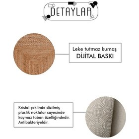 Resim Dijital Kaymaz Yıkanabilir Yollu Harfli Sayılı Çocuk Oyun Halısı Çocuk Oyun Matı Çocuk Halısı DC-9109 Pembe 