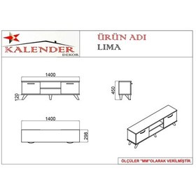 Resim Kalender Dekor Lima Tv Ünitesi Lim04 Atlantikçam 