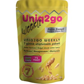 Resim UNİQ2GO WEEKLY Fıstık Ezmeli Proteinli Meyve Bar - 7 adet 50 g.lık bar 7 x 50 g= 350g 