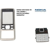 Resim Nokia 6300 Ön Kasa Ve Tuş Takımı Gri Renk (265632098) 