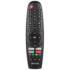 Resim ONVO Orijinal Netflix Li Android Televziyon Kumandası 